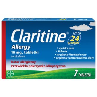 Claritine Allergy 10 mg, 7 tabletek KRÓTKA DATA Claritine Allergy 10 mg, 7 tabletek KRÓTKA DATA - zdjęcie produktu