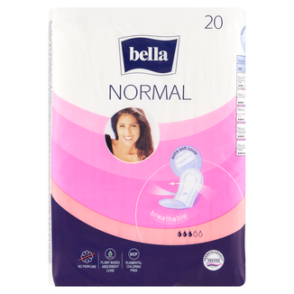 Bella Normal, podpaski higieniczne Softiplait, anatomiczne, 20 sztuk - zdjęcie produktu