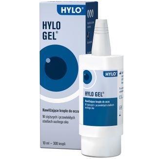 Hylo Gel, nawilżające krople do oczu, bez konserwantów, 10 ml - zdjęcie produktu