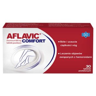 Aflavic Comfort 600 mg, 30 tabletek powlekanych - zdjęcie produktu