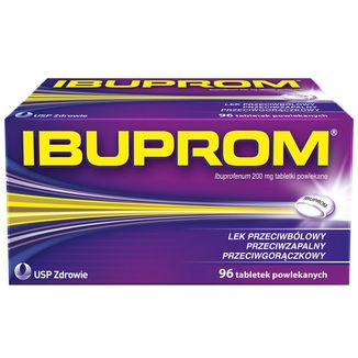 Ibuprom 200 mg, 96 tabletek powlekanych - zdjęcie produktu