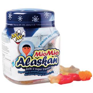 MioMio Alaskan, żelki z super tranem dla dzieci powyżej 3 lat, 30 sztuk - zdjęcie produktu