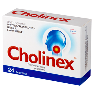Cholinex 150 mg, 24 pastylek do ssania USZKODZONE OPAKOWANIE - zdjęcie produktu