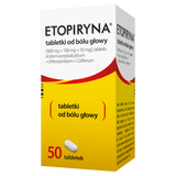 Etopiryna 300 mg + 100 mg + 50 mg, 50 tabletek - miniaturka zdjęcia produktu