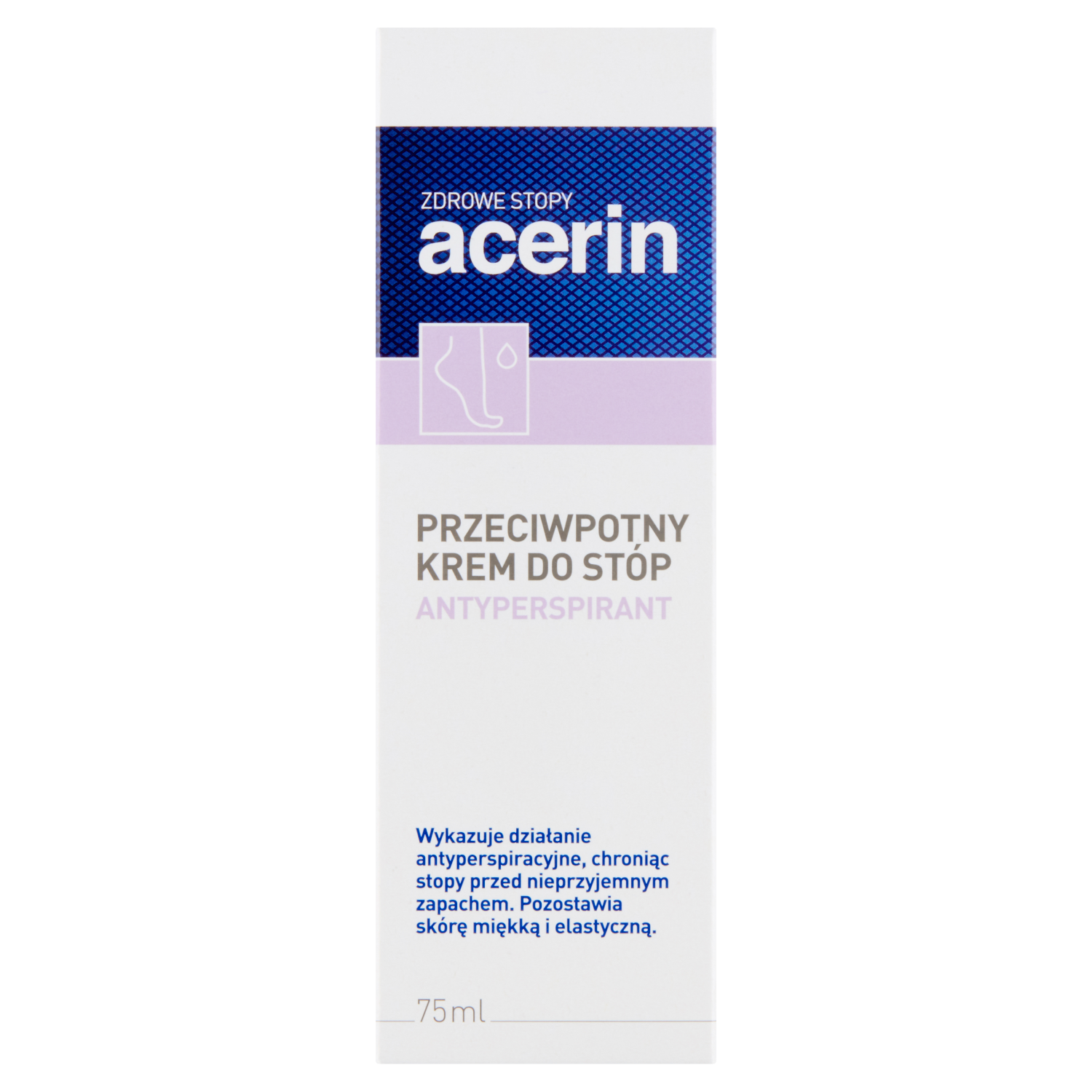 Acerin Acerin Antyperspirant, krem przeciwpotny do stóp, 75 ml — Składniki i ocena