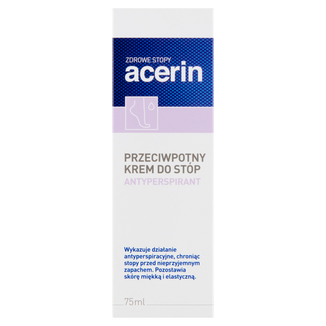 Acerin Perspirant, krem przeciwpotny do stóp, 75ml - zdjęcie produktu