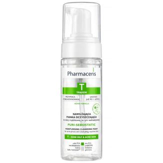 Pharmaceris T Puri-Sebostatic, nawilżająca pianka oczyszczająca do mycia twarzy, 150 ml Pharmaceris T Puri-Sebostatic, nawilżająca pianka oczyszczająca do mycia twarzy, 150 ml - zdjęcie produktu