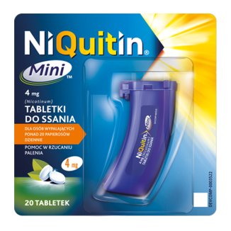 NiQuitin Mini 4 mg, 20 tabletek do ssania - zdjęcie produktu