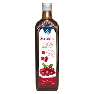 Oleofarm Soki Świata Żurawina, 100% sok z owoców, 490 ml USZKODZONE OPAKOWANIE Oleofarm Soki Świata Żurawina, 100% sok z owoców, 490 ml USZKODZONE OPAKOWANIE - zdjęcie produktu