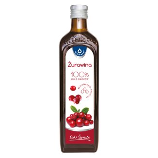 Oleofarm Soki Świata Żurawina, 100% sok z owoców, 490 ml - zdjęcie produktu