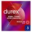 Durex Fetherlite Elite, prezerwatywy z większą ilością lubrykantu, cieńsze, 3 sztuki - miniaturka  zdjęcia produktu