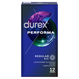 Durex Performa, prezerwatywy z lubrykantem przedłużającym stosunek, 12 sztuk - miniaturka zdjęcia produktu