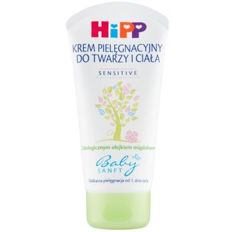 HiPP BabySanft, krem pielęgnacyjny do twarzy i ciała, od 1 dnia życia, 75 ml - zdjęcie produktu