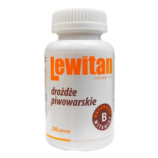Lewitan Drożdże Piwowarskie, 200 tabletek KRÓTKA DATA - zdjęcie produktu