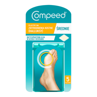 Compeed, plastry na halluksy, hydrokoloidowe, 5 sztuk - zdjęcie produktu