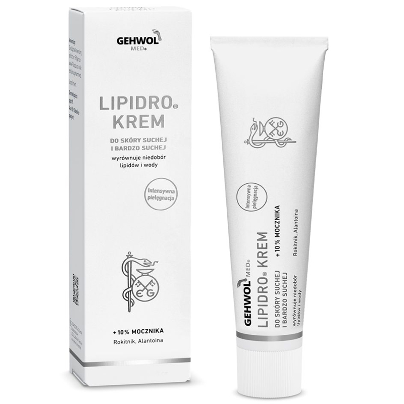 Gehwol med Lipidro, Creme stark feuchtigkeitsspendend für trocken und empfindlich Füße, 20 ml