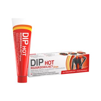 Dip Hot Rozgrzewający (128 mg + 59,1 mg + 19,7 mg + 14,7 mg)/g, krem, 67 g USZKODZONE OPAKOWANIE - zdjęcie produktu