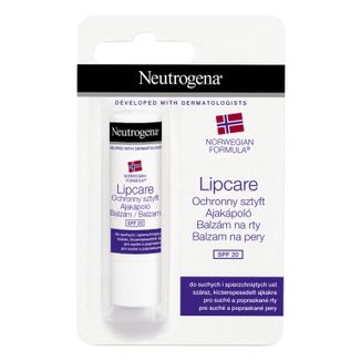 Neutrogena Formuła Norweska, ochronny sztyft do suchych i spierzchniętych ust, SPF 20, 4,8 g - zdjęcie produktu