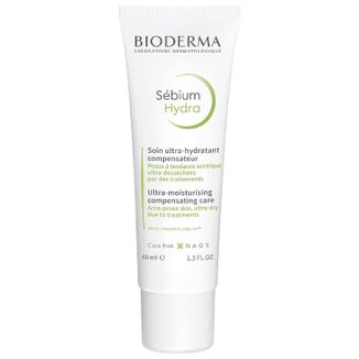 Bioderma Sebium Hydra, krem nawilżający do skóry tłustej i ze skłonnością do trądziku, 40 ml USZKODZONE OPAKOWANIE - zdjęcie produktu