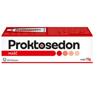 Proktosedon 5 mg + 5 mg + 10 mg + 10 mg/ g, maść doodbytnicza, 15 g - zdjęcie produktu