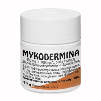 Mykodermina (30 mg + 100 mg)/ g, puder leczniczy, 15 g - zdjęcie produktu