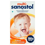 Multi-Sanostol, syrop dla dzieci powyżej 1 roku, 300 g - miniaturka zdjęcia produktu