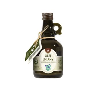 Olej lniany, tłoczony na zimno, Oleje Świata, 500 ml - zdjęcie produktu