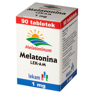 Melatonina LEK-AM 1 mg, 90 tabletek USZKODZONE OPAKOWANIE - zdjęcie produktu