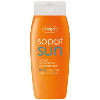 Ziaja Sopot Sun, emulsja do opalania SPF 6, 150 ml - zdjęcie produktu