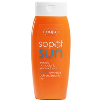 Ziaja Sopot Sun, emulsja do opalania SPF20, 150 ml - zdjęcie produktu