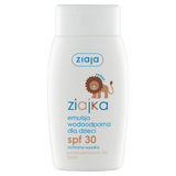 Ziajka, wodoodporna emulsja do opalania dla dzieci, od urodzenia, SPF 30, 125 ml - miniaturka zdjęcia produktu