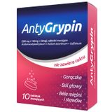 AntyGrypin 500 mg + 150 mg + 50 mg, 10 tabletek musujących - miniaturka zdjęcia produktu