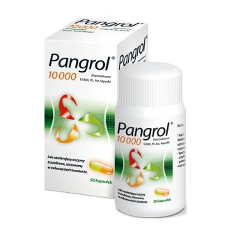 Pangrol 10000, 10000 j.Ph.Eur. lipazy, 50 kapsułek - zdjęcie produktu