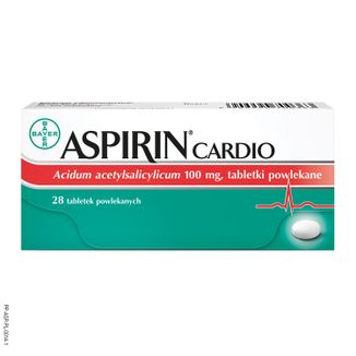 Aspirin Cardio 100 mg, 28 tabletek powlekanych - zdjęcie produktu