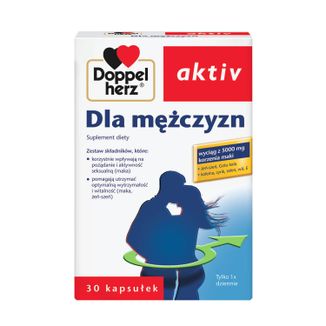 Doppelherz Aktiv Dla mężczyzn, 30 kapsułek USZKODZONE OPAKOWANIE - zdjęcie produktu