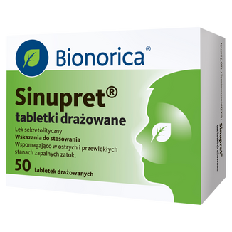 Sinupret, 50 tabletek drażowanych USZKODZONE OPAKOWANIE - zdjęcie produktu