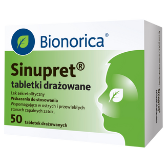 Sinupret, 50 tabletek drażowanych - zdjęcie produktu