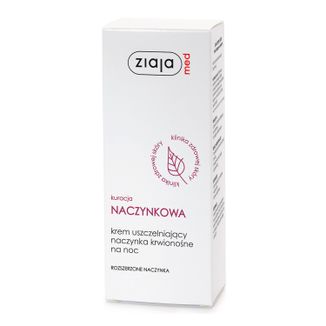 Ziaja Med Kuracja Naczynkowa, krem uszczelniający naczynka krwionośne na noc, 50 ml USZKODZONE OPAKOWANIE - zdjęcie produktu
