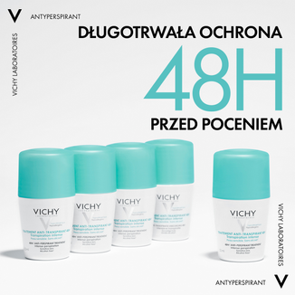 Vichy, antyperspirant roll-on, kuracja przeciw nadmiernemu poceniu, 48 h, 50 ml - 2 Vichy, antyperspirant roll-on, kuracja przeciw nadmiernemu poceniu, 48 h, 50 ml - 2 - zdjęcie produktu