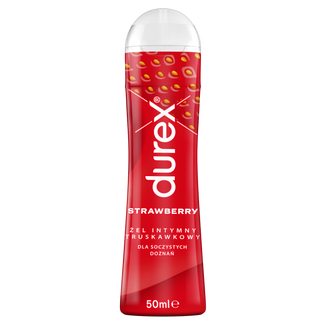 Durex Strawberry, żel intymny, truskawkowy, 50 ml - zdjęcie produktu