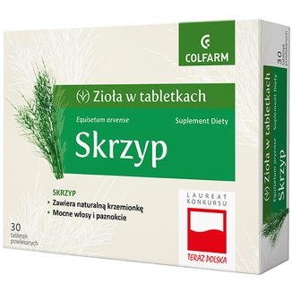 Zioła w Tabletkach Skrzyp, 30 tabletek powlekanych  USZKODZONE OPAKOWANIE - zdjęcie produktu