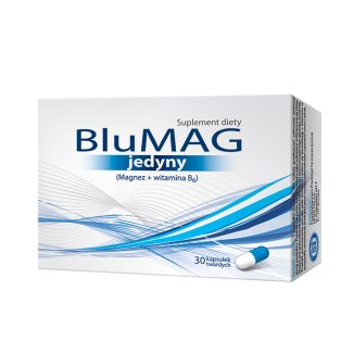 BluMAG Jedyny, magnez + witamina B6, 30 kapsułek twardych - zdjęcie produktu