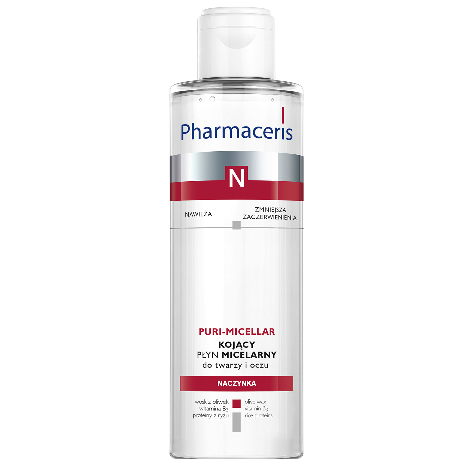 Pharmaceris Pharmaceris N Puri-Micellar, beruhigend Mizellenwasser für das Gesicht und Augen, 200 ml — Inhaltsstoffe und Bewertung