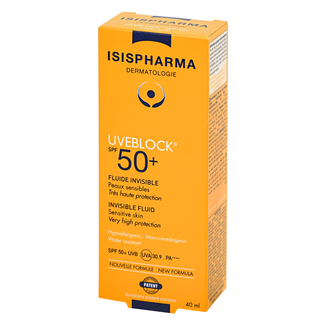IsisPharma Uveblock, ochronny fluid bezbarwny, SPF 50+, 40 ml - zdjęcie produktu