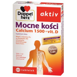 Doppelherz Aktiv Mocne kości, 60 tabletek USZKODZONE OPAKOWANIE - zdjęcie produktu