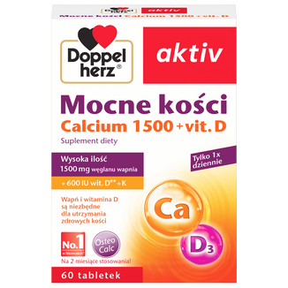Doppelherz Aktiv Mocne kości, 60 tabletek USZKODZONE OPAKOWANIE - zdjęcie produktu
