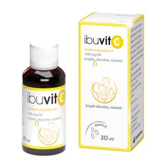 Ibuvit C 100 mg/ ml, krople doustne, 30ml - zdjęcie produktu