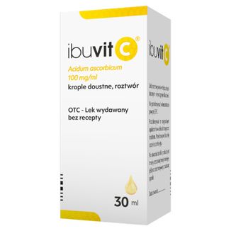 Ibuvit C 100 mg/ ml, krople doustne, 30ml - zdjęcie produktu