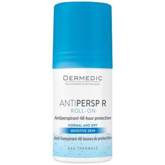 Dermedic Antipersp R, dezodorant antyperspiracyjny, roll-on, skóra normalna i sucha, 60 g - zdjęcie produktu