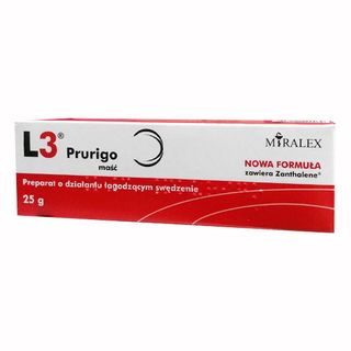 L3 prurigo, maść ochronno-pielęgnacyjna, o działaniu łagodzącym swędzenie, 25 g - zdjęcie produktu